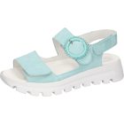 Waldlaufer kényelmi tépőzáras szandál H-Nele velúr kék