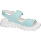 Waldlaufer kényelmi tépőzáras szandál H-Nele velúr kék