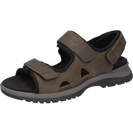   Waldlaufer kényelmi tépőzáras papucs H-Taro bőr/nubuk barna