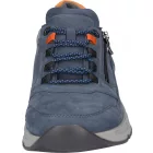Waldlaufer dynamic gördülő talpú fűzős cipzáras cipő H-Nils nubuk kék fekete
