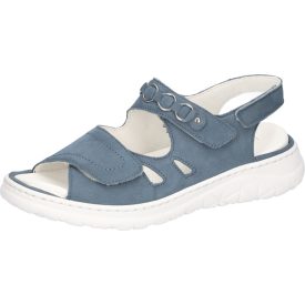   Waldlaufer kényelmi tépőzáras szandál H-Joline nubuk kék