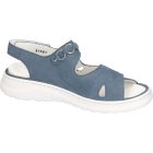 Waldlaufer kényelmi tépőzáras szandál H-Joline nubuk kék