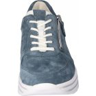 Waldlaufer kényelmi fűzős cipzáras cipő H-Lana velúr kék
