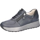 Waldlaufer kényelmi fűzős cipzáras cipő H-Lana szarvasbőr kék