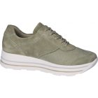 Waldlaufer Ortho Tritt fűzős cipzáras cipő H-Lana velúr/sztreccs zöld