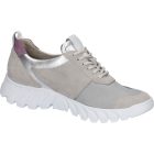 Waldlaufer Ortho Tritt fűzős cipzáras cipő H-Sade velúr/sztreccs szürke lila