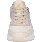 Waldlaufer gonamic fűzős cipzáras cipő H-Mara textil/szintetikus/velúr bézs lila