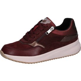   Waldlaufer gonamic fűzős cipzáras cipő H-Mara szintetikus/velúr bordó