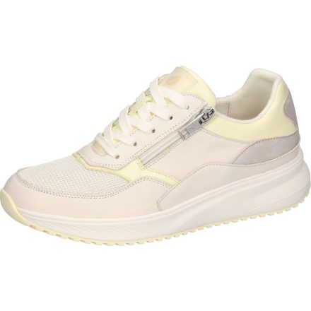 Waldlaufer gonamic fűzős cipzáras cipő H-Mara szintetikus/textil törtfehér sárga