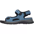 Waldlaufer kényelmi tépőzáras szandál H-Sora bőr kék fekete