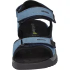 Waldlaufer kényelmi tépőzáras szandál H-Sora bőr kék fekete