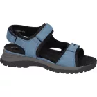 Waldlaufer kényelmi tépőzáras szandál H-Sora bőr kék fekete