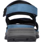 Waldlaufer kényelmi tépőzáras szandál H-Sora bőr kék fekete