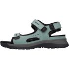 Waldlaufer kényelmi tépőzáras szandál H-Sora bőr türkiz fekete