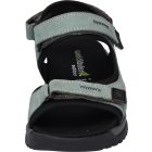 Waldlaufer kényelmi tépőzáras szandál H-Sora bőr türkiz fekete