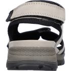 Waldlaufer kényelmi tépőzáras szandál H-Sora nubuk szürke fekete