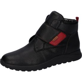   Waldlaufer kényelmi tépőzáras bokacsizma H-Alina szarvasbőr fekete