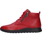 Waldlaufer kényelmi fűzős cipzáras bokacsizma H-Alina szarvasbőr piros