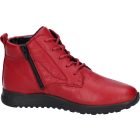 Waldlaufer kényelmi fűzős cipzáras bokacsizma H-Alina szarvasbőr piros