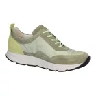 Waldlaufer dynamic gördülő talpú fűzős cipő H-Irma velúr/textil zöld sárga ezüst