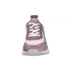 Waldlaufer dynamic gördülő talpú fűzős cipő H-Irma velúr/nubuk/textil lila fehér ezüst
