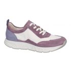 Waldlaufer dynamic gördülő talpú fűzős cipő H-Irma velúr/nubuk/textil lila fehér ezüst