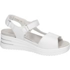 Waldlaufer kényelmi tépőzáras szandál H-Dina bőr törtfehér