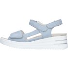 Waldlaufer kényelmi tépőzáras szandál H-Dina bőr világoskék