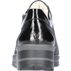 Waldlaufer kényelmi fűzős cipzáras cipő M-Sarah nubuk/lakkbőr fekete