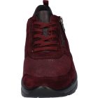 Waldlaufer Ortho Tritt fűzős cipzáras cipő M-Sarah velúr/nubuk/sztreccs bordó