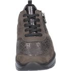 Waldlaufer Ortho Tritt fűzős cipzáras cipő M-Sarah nubuk/lakkbőr/sztreccs szürke