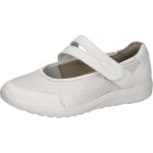 Waldlaufer Ortho Tritt tépőzáras balerina M-Ira Vegán bőr/sztreccs fehér ezüst