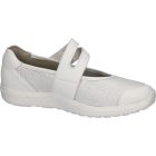 Waldlaufer Ortho Tritt tépőzáras balerina M-Ira Vegán bőr/sztreccs fehér ezüst