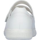 Waldlaufer Ortho Tritt tépőzáras balerina M-Ira Vegán bőr/sztreccs fehér ezüst