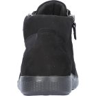 Waldlaufer Ortho Tritt fűzős cipzáras bokacsizma M-Ira nubuk/sztreccs fekete