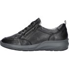 Waldlaufer kényelmi fűzős cipzáras cipő M-Tonia szarvasbőr fekete