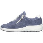 Waldlaufer kényelmi fűzős cipzáras cipő M-Tonia velúr kék