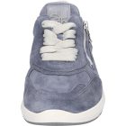 Waldlaufer kényelmi fűzős cipzáras cipő M-Tonia velúr kék