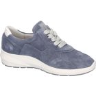 Waldlaufer kényelmi fűzős cipzáras cipő M-Tonia velúr kék