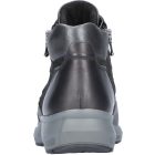 Waldlaufer kényelmi fűzős cipzáras bokacsizma M-Tonia bőr/nubuk fekete