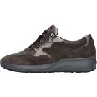 Waldlaufer Ortho Tritt fűzős cipzáras cipő M-Tonia velúr/bőr/sztreccs barna szürke