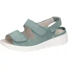 Waldlaufer kényelmi tépőzáras szandál M-Viola velúr türkiz