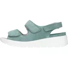 Waldlaufer kényelmi tépőzáras szandál M-Viola velúr türkiz