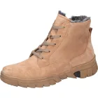 Waldlaufer kényelmi fűzős cipzáras bokacsizma H-Lumi velúr karamellszín