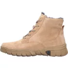 Waldlaufer kényelmi fűzős cipzáras bokacsizma H-Lumi velúr karamellszín