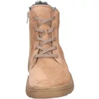 Waldlaufer kényelmi fűzős cipzáras bokacsizma H-Lumi velúr karamellszín