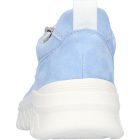 Waldlaufer kényelmi fűzős cipzáras cipő H-Biggi bársony/velúr világoskék