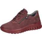 Waldlaufer kényelmi fűzős cipzáras cipő H-Biggi bőr bordó