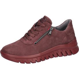   Waldlaufer kényelmi fűzős cipzáras cipő H-Biggi bőr bordó