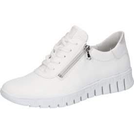   Waldlaufer kényelmi fűzős cipzáras cipő H-Birdy Vega fehér ezüst